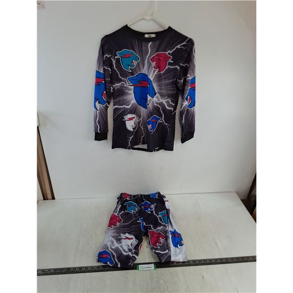 Lightning Panther Pajamas - Approx Youth Medium