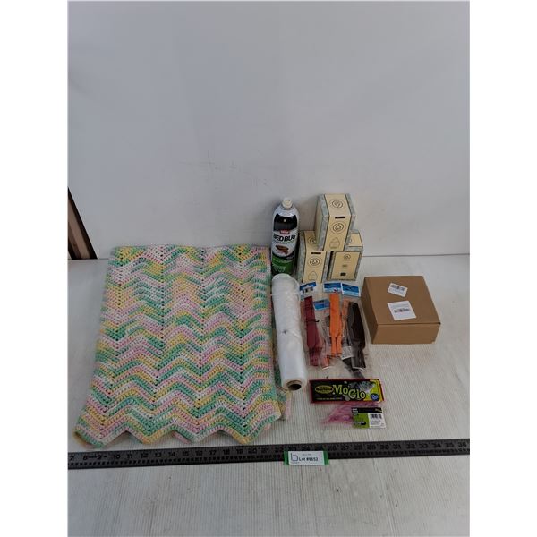 Baby Blanket - 28" x 40", Bed Bug Spray, Aroma Diffusers, Eyeglass Cords, Lures, Camper Hose Storage
