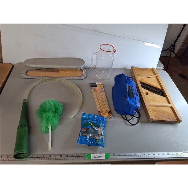 Mini Ironing Board, Vintage Cabbage Slicer, Bamboo Skewers, MIsc. Can't Ship