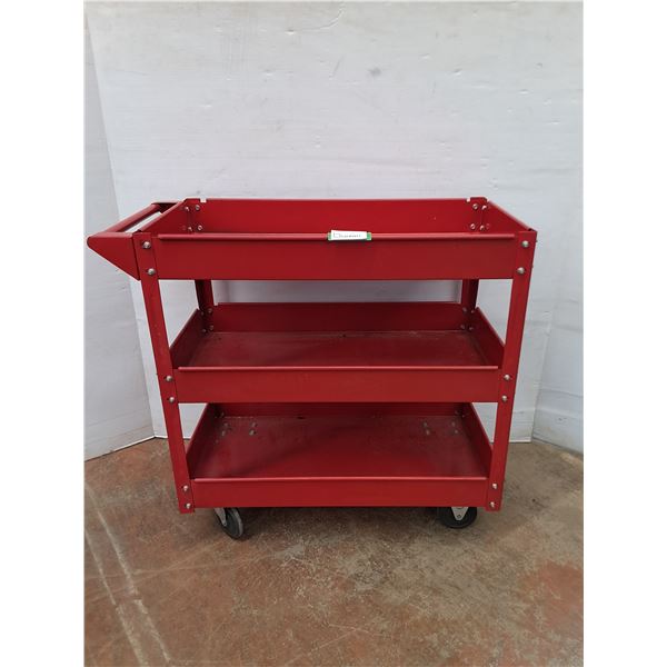 * Metal 3 Tier Parts Cart - 33x31x16" - Cannot Ship