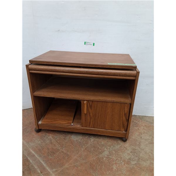 * MDF Rolling TV Cabinet - 1 Door Needs Repair - Cannot Ship