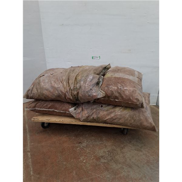 * 7 Bags 40-50lbs Red Landscaping Stone - Cannot Ship - Dolly Not Included