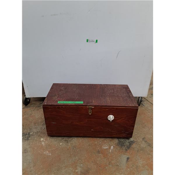 *One Burner Stove in Homemade Wooden Chest No Shipping