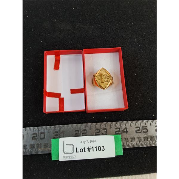 "1% er" Size 12 Men's Ring