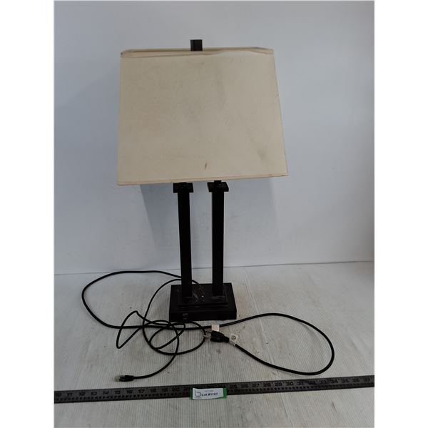 Table Lamp w/8-Pin Jack & Cord - Light Tested - 28" Tall - Cannot Ship