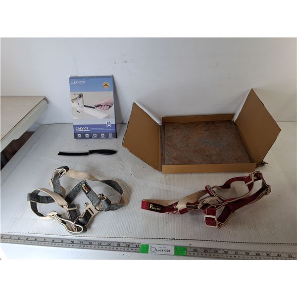 Crevice Brushes, Stick on 12" Tiles, Pet Harnesses-L