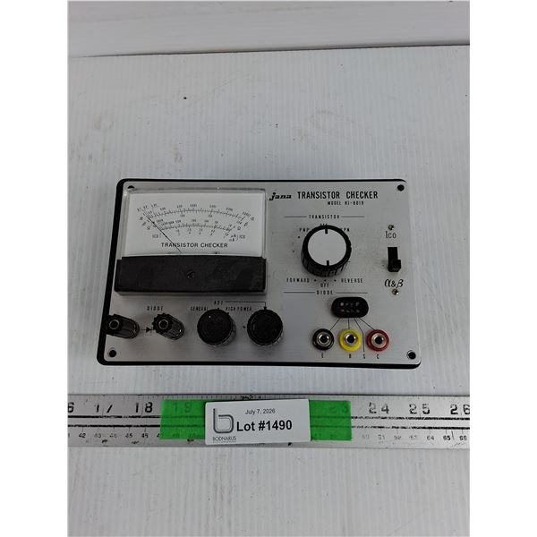 Vintage Jana Transistor Checker - As Is