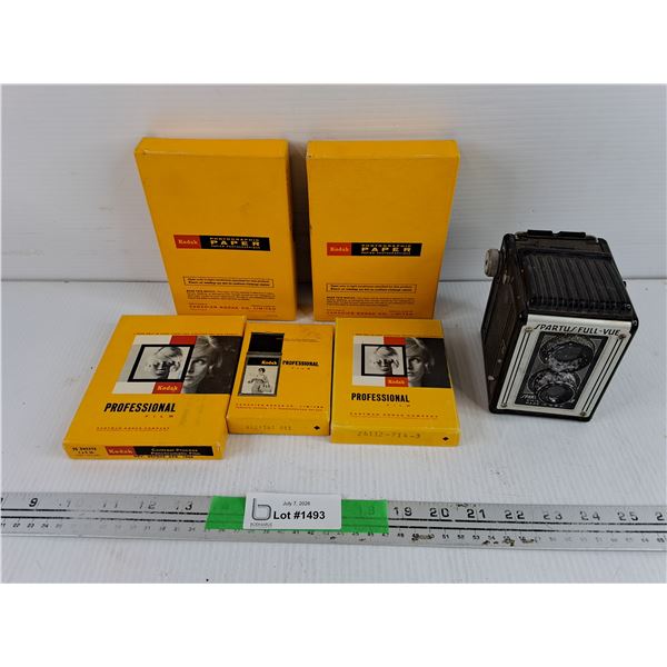 Kodak Film & Photographic Paper, Spartu Full Vue Camera - As Is