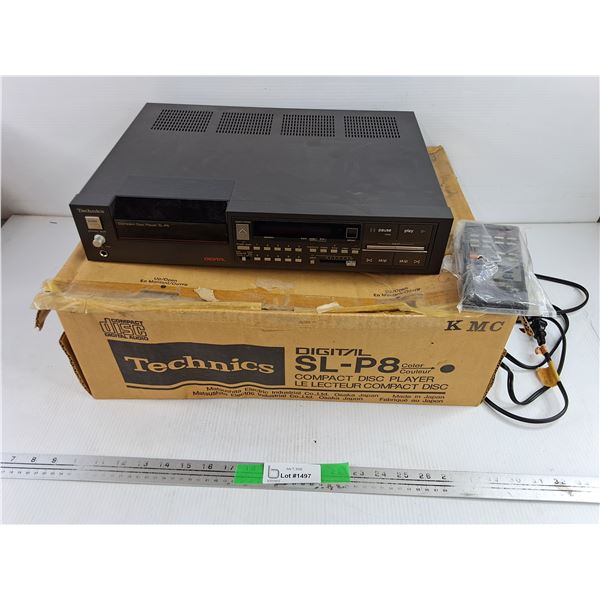 Technics Compact Disc Player SLP8 - Powers On, As Is