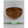 Image 1 : Carved Wood Footed Bowl
