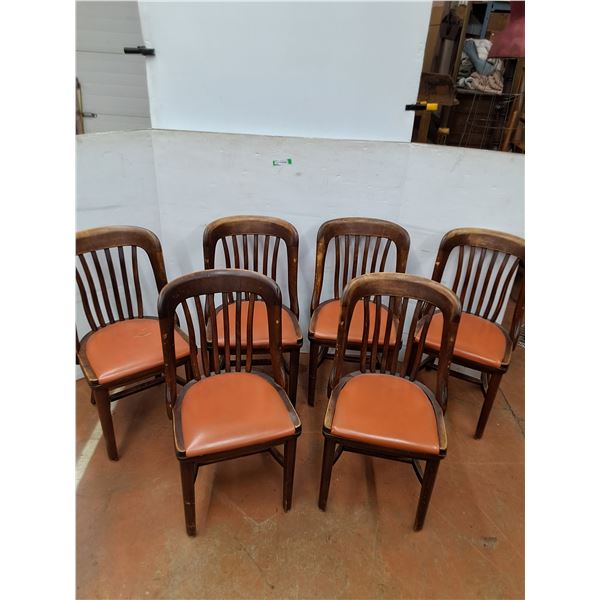 *(6) Wooden Chairs No Shipping