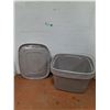 Image 1 : *(3) Tote Bins Lids with (5) Tote Bins No Shipping