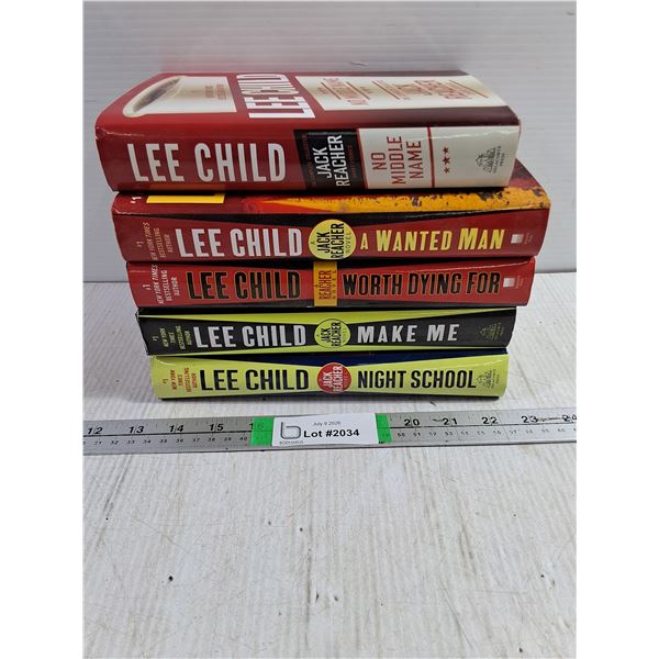 (5) Lee Child Hardcover Novels