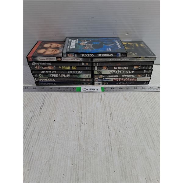 (15) DVD's:Syriana,Cold Prey,Edge of Sanity,Terminator 3 and more