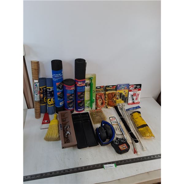 New Drawer Liners, Assorted NIB Hardware, Adhesive, Putty, Trays, Misc.