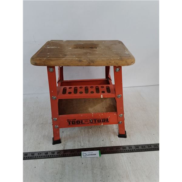 14" High Tool Stool - Slightly Bent, Cannot Ship