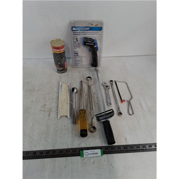 NIB Mastercraft Temp Reader & Craftsman Socket Set, Wrenches, String, Coping Saw