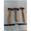 Image 1 : (2) 6" Head Axes, Ball Peen Hammer