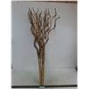Image 1 : Dried Hemp Plant Decor - 3.5' Tall Approx, Cannot Ship