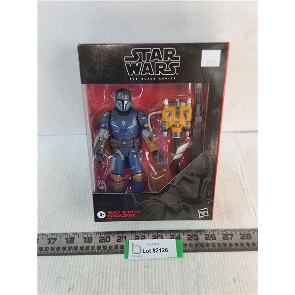 NIB Star Wars "Black Series" Heavy Infantry Mandalorian Action Figure