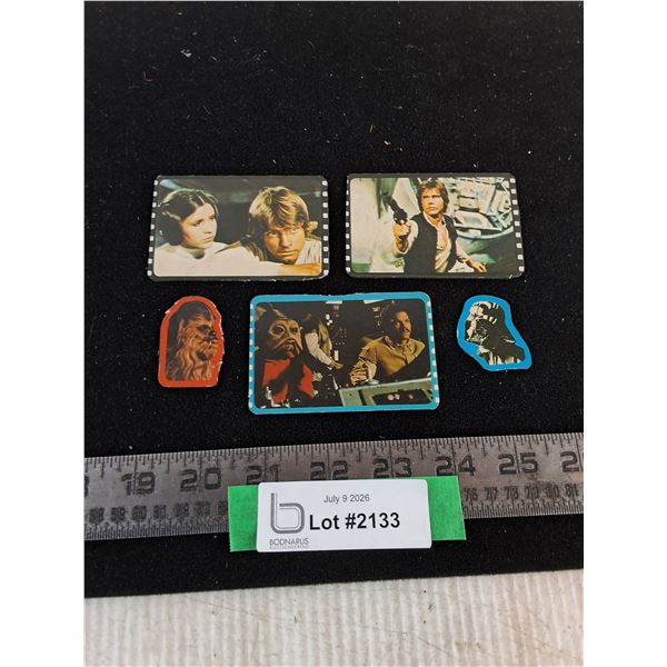 (5) Vintage Star Wars Magnets
