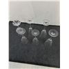 Image 2 : (6) Assorted Crystal Stemmed Wine Glasses