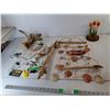 Image 1 : Home Decor Items- Driftwood, Seashell Windchime, Artificial Flowers, Misc.