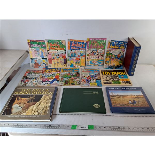 Book Lot- Archie Comics, The Art of Robert Bateman, If You're Not from the Prairie..., Misc.