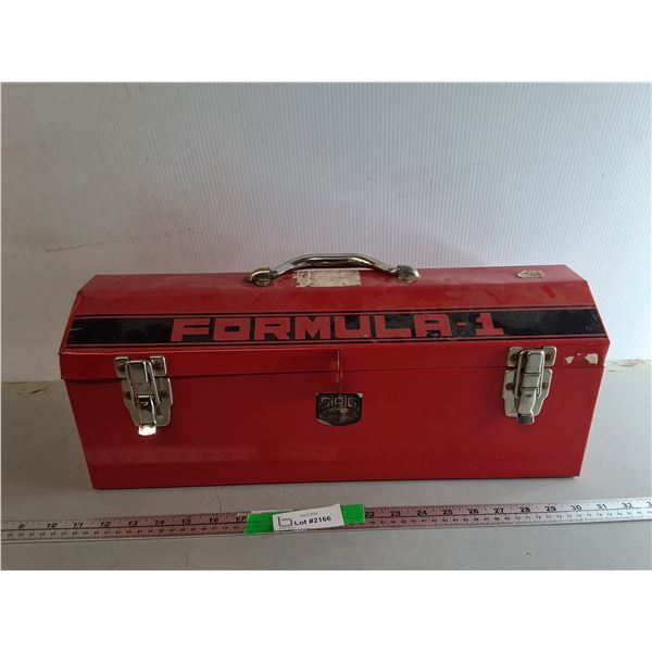 Formula 1 Metal Toolbox 20" x 7" x 8", Can't Ship