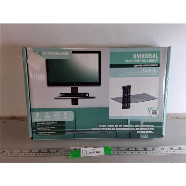 Universal Glass Shelf Wall Mount, Appears NIB