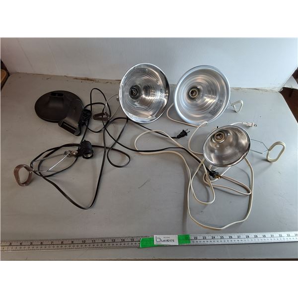 (4) Clamp Lights- All Power On, Bulb Not Included, Pickup Pref''d