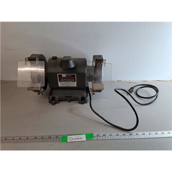 Sears/Craftsman 1/3 H.P. Bench Grinder- Powers On, Can't Ship