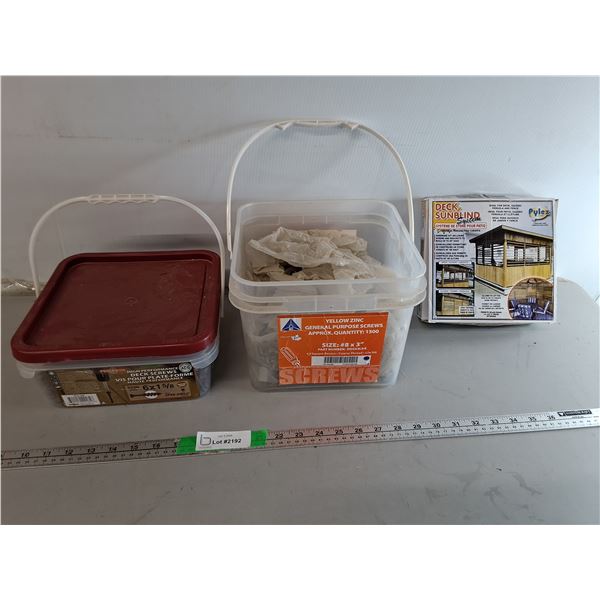 Deck Sunblind System & Screws