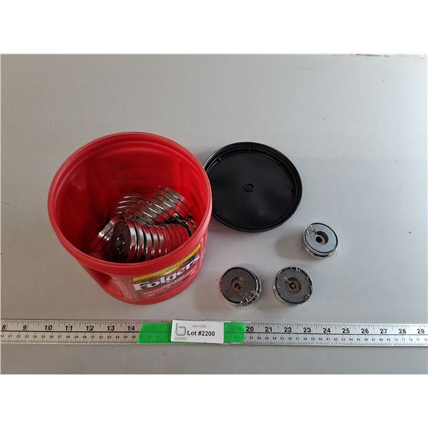 Pail of Magnets for Shavings