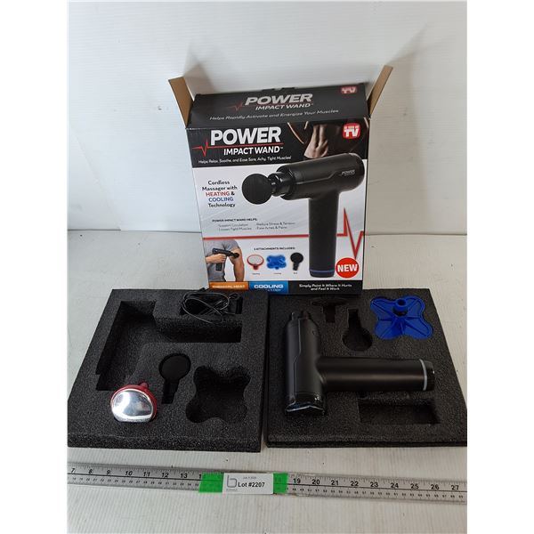 Power Impact Wand Massager- Powers On
