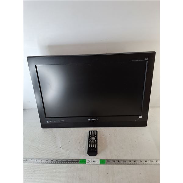 Sansui 26" TV/DVD Player with Remote- No Cord/Untested, Can't Ship