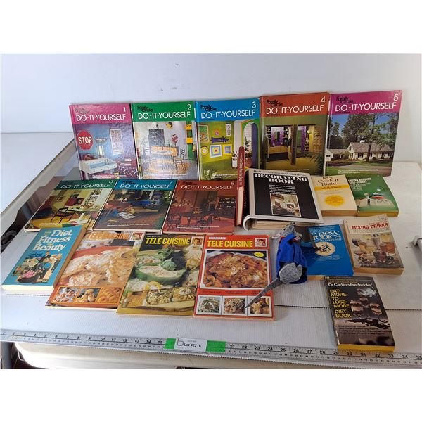 Book Lot- Home Improvements, Cooking, Mixing Drinks, Misc. Can't Ship