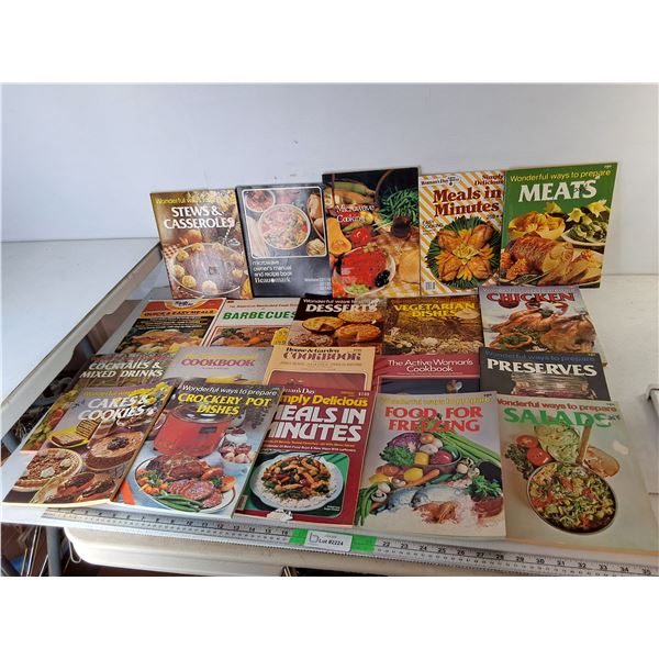 (20) Cookbooks- Drink Mixing, Microwave, Preserves, Misc.