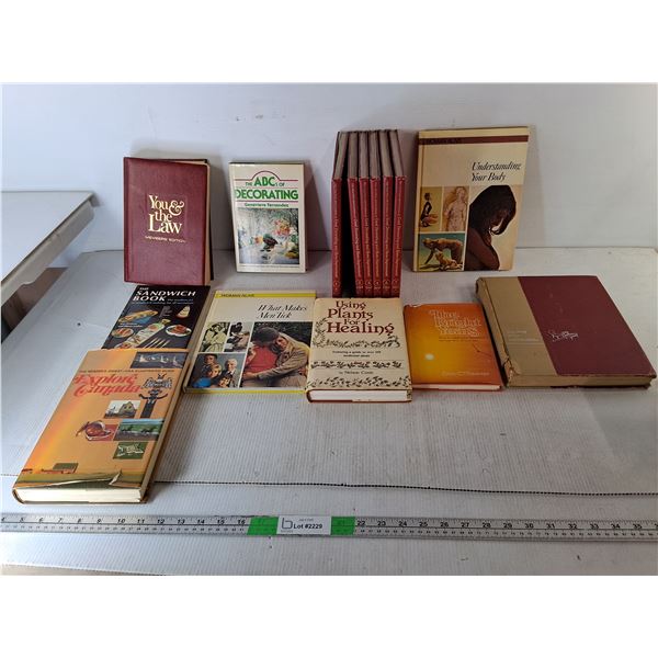 Book Lot- Using Plants for Healing, Home Decorating, What Makes Men Tick, Misc.
