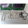 Image 2 : Lightup Sleigh, Candycane Up to 17" & Extension Cord- Both Power On