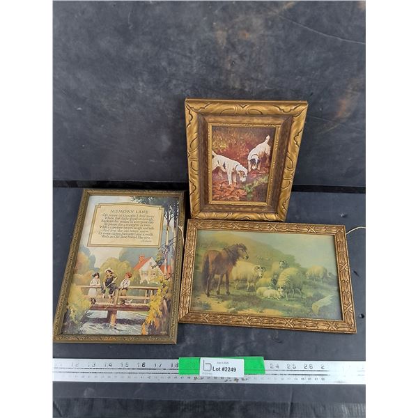 (3) Framed Wall Art Prints