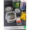 Image 2 : Assorted Nails, Wire Connectors, Door Stop, Conical Achors, Misc