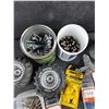 Image 4 : Assorted Nails, Wire Connectors, Door Stop, Conical Achors, Misc