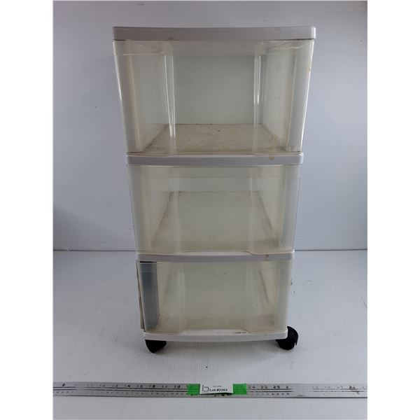 *3 Tier Storage Rolling Cabinet 26" x 12" x 15", PICKUP ONLY
