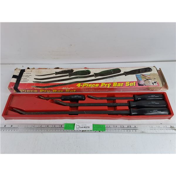 4 Piece Pry Bar Set