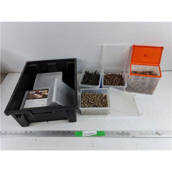 Assorted Containers & Screws, Cannot Ship