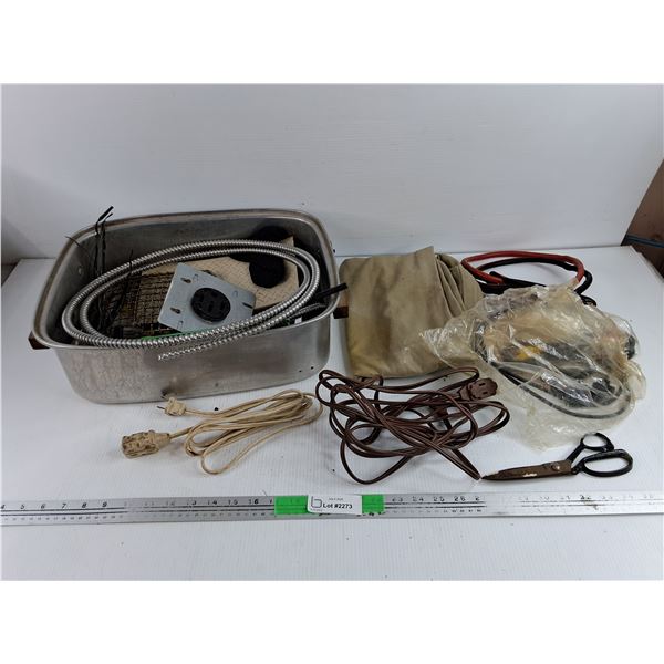 Extension Cords, Scissors, Fabric, Battery Cables, Misc