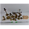 Image 1 : Brass Candle Stick Holders, Ash Tray, Bird Ornaments, Cribbage Game