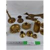 Image 3 : Brass Candle Stick Holders, Ash Tray, Bird Ornaments, Cribbage Game