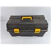 Image 4 : Plastic Tool Box, Measuring Tape, Hammer, Wire Brush, Pry Bar, Screwdrivers, Misc